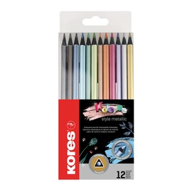 Lapices De Colores Metalicos Kores X12pzas