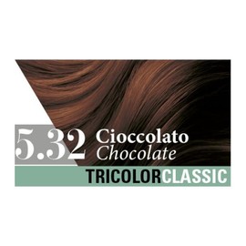 Tricolor Classic Permanente Haarfarbe 5.32 Schokolade für zwei Anwendungen