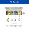 MedCenter 31-Day Low Profile Pill Organizer with Travel Pouch &