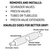 RocRide Presta Valve Core Removal Tool for Bike Tires.