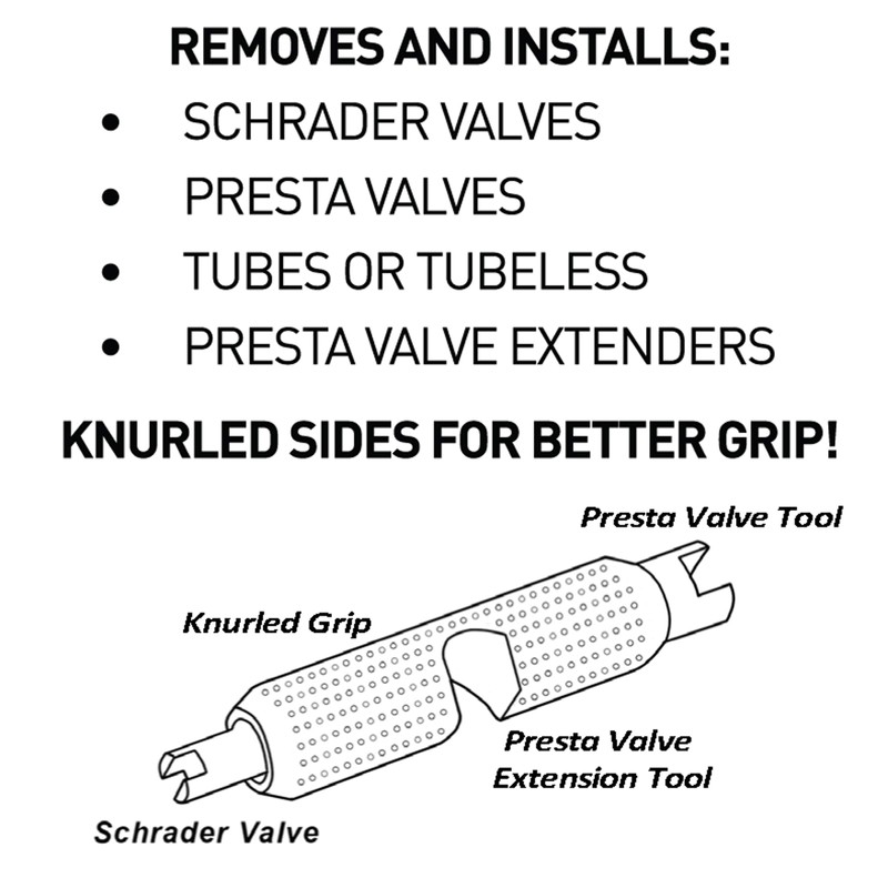 RocRide Presta Valve Core Removal Tool for Bike Tires.