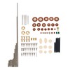 Yibuy Tenor Saxophone Repair Kit Sax Pads & Screws &