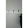 Dzina Aluminium Double Hat and Coat Hooks - 10 Pack