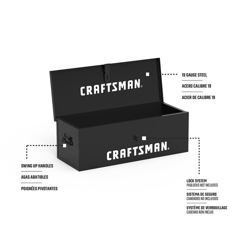 30" Craftsman Utility Box in Black