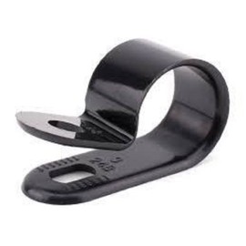 3/16 Inch UV Black Cable Clamp - 10 Pack