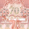 70th Birthday Decorations for Women 152PCS Rose Gold 70th Birthday