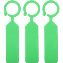 Yosoo Etiquetas de plástico para Etiquetas de árboles de Plantas Plántulas de vivero Decoración de jardín Verde Amarillo 100 PCS (Verde)