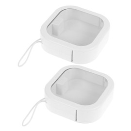 minkissy Hair Band Storage Box 2pcs Hair Tie Organizer Bow Organizer for Hair Bows Sturdy for Ladies