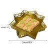 Ramadan Food Serving Tray Iron Food Plate Dessert Pastry Candy