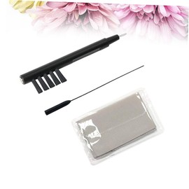 TOVINANNA 9pcs Cleaning Kit Cloth Brush and Vent Tube Tool Essential Accessories for Wax Removal and Maintenance of Hearing Amplifiers Random Color