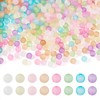 Craftdady 400pcs 6mm Round Clear Acrylic Beads Matte Mini Gradient