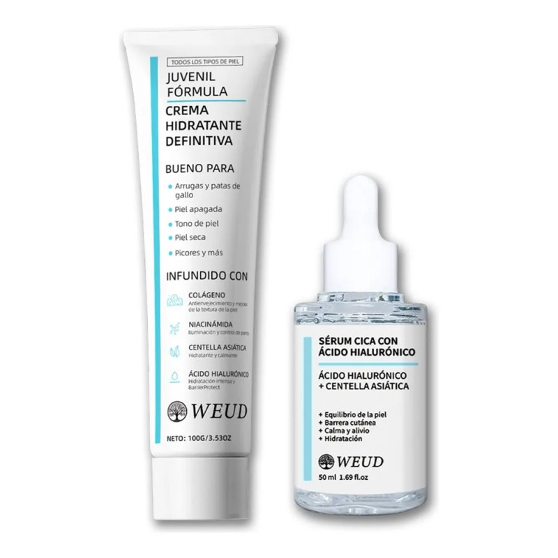 Weud Centella Asiatica Nicotinamide Reparadora Crema Kit