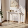 Wood Console Table White Entryway Table, Thin Console Table, Sofa