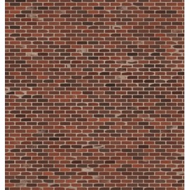 Brick Patterned Modelling Card for Model Railways, Dioramas & Wargaming - O Scale 0 1:43.5-170gsm Papers 4X A4 (Red/Grey Brick Paper Double Sided)