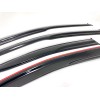 IM 4 Pc Chrome Trim Window Visor Deflector Sun Rain