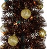 Northlight 6' Pre-Lit Brown Pre-Decorated Pop-Up Artificial Christmas Tree