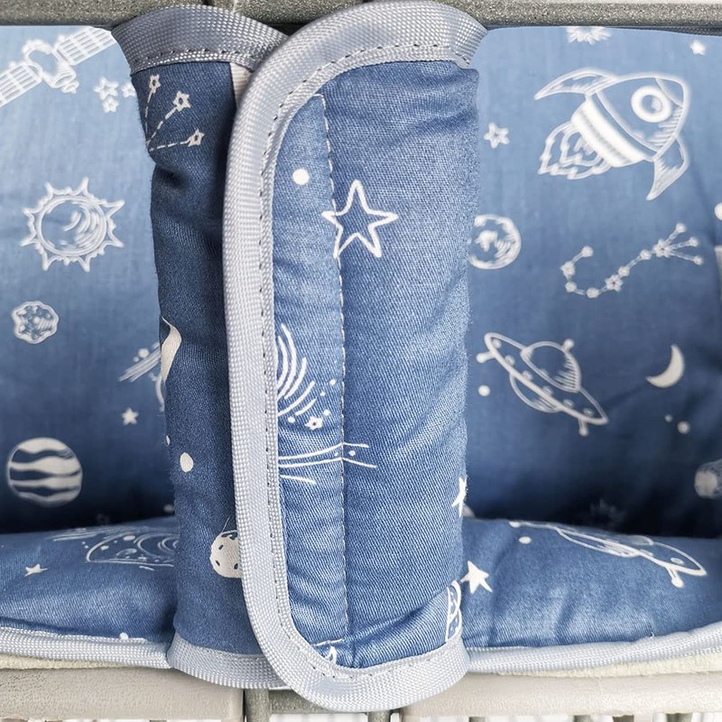 Shopping Cart Cover for Baby/Toddler, Cozy High Chair Cover, Blue
