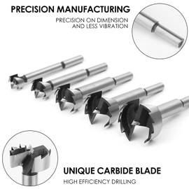 BAIDETS 1-1/2 Inch Forstner Bit - Forstner Drill Bit 1-1/2" for Wood by Round Shank