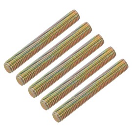 uxcell 5 Pcs Fully Threaded Rod, M10-1.5x75mm Carbon Steel Long Thread Screw Right Hand Threaded for Furniture Mounting Assembly Fastening