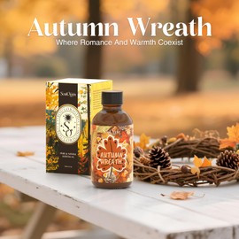 SoulOrigin Autumn Wreath Essential Oil 120ml (4 Fl Oz), Cozy Fall Fragrance Oils for Essential Oil Diffuser, Natural Autumn Scented Oils for Candle Making, Gifts for Women