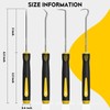 FJCTER Precision Hook and Pick Set, 4-Piece Automotive O Ring