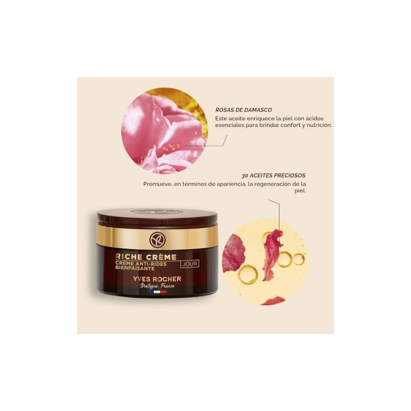 Yves Rocher Riche Créme: Crema Facial De Día Nutri Regeneradora