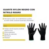 Arca Safety Guante Nylon Con Palma Nitrilo Negro Talla 7-4