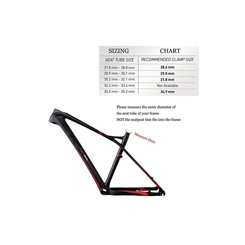 MTB Road bicycle Seat Post Clamp Aluminium Alloy 31.8mm 34.9mm