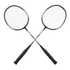 2Pcs Badminton Racquets Set Lightweight Sturdy Double Badminton Rackets with