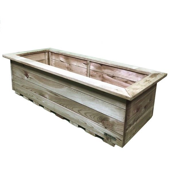 Simply Wood Signature Tanilised Trough Wooden Garden Planter – Extra Large Plus – Sale!!