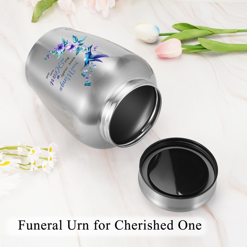 Urns for Ashes Adult Male Female-8.5 Inches Stainless Steel Cremation