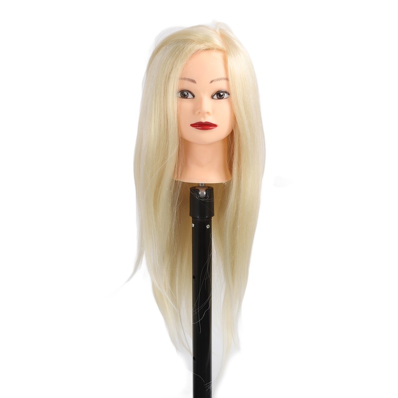 Hair Styling Mannequin Head 85% Real Hair Hairdresser Training Head