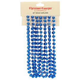 Christmas Concepts® 9ft Christmas Bead Chain - Christmas Bead Garlands - Christmas Decorations (Royal Blue)