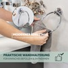 bremermann Bad-Serie Lucente - Handtuchring inkl. Klebeset, Handtuchhalter passend für