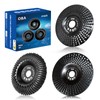 OBA 3Pcs Angle Grinder Wood Carving disc 4 Inch, Wood