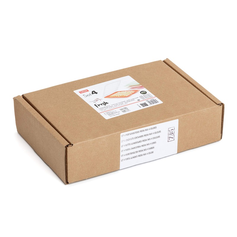 TATAY Set 4 cold meat container, with lid and body