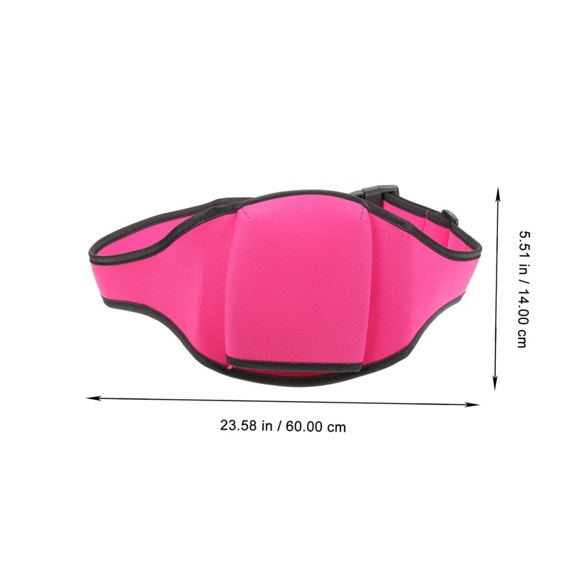 Kisangel 3pcs Mic Belt Adjustable Waist Pouch for Fitness Neoprene