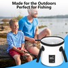 3.2 Gallon Collapsible Bucket with Handle, Foldable Water Bucket for