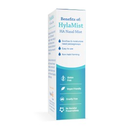 Hyalogic HylaMist - Hyaluronic Acid Nasal Mist - Soothes Dry Nose - Moisturizes Stuffy Nose - Contains Grapefruit Seed Extract with Antioxidant Properties - 2 oz