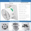 ACEDUROBLA 4'' Wall-Mounted Exhaust Fan, Small Bathroom Metal Iron Ventilation
