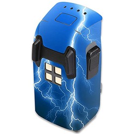 MightySkins Skin Compatible with DJI Spark Mini Drone Battery – Lightning Storm | Protective, Durable, and Unique Vinyl Decal wrap Cover | Easy to Apply, Remove, and Change Styles | Made in The USA