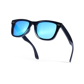 SIPHEW Womens Mirrored Sunglasses Polarized - Fashion Oversized Eyewear with UV400 Protection for Outdoor