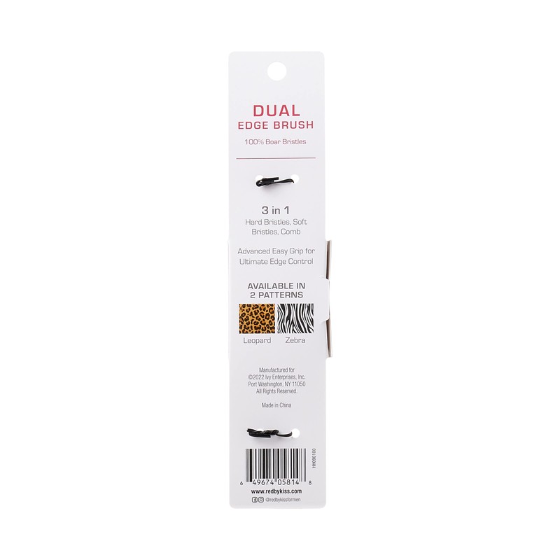 RED by Kiss Dual Edge Brush 3 in 1 Edge
