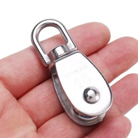 2025 트렌드 크레인 풀리 블록 M15 리프팅 스위블 훅 싱글 행잉 와이어 휠 10개 2025 Trend Crane Pulley Block M15 Lifting Swivel Hook Single Hanging Wire Wheel 10pcs