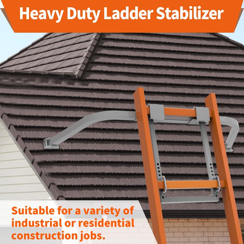 Ladder Stabilizer for Gutter Cleaning Tools and Wall,Heavy Duty Roof