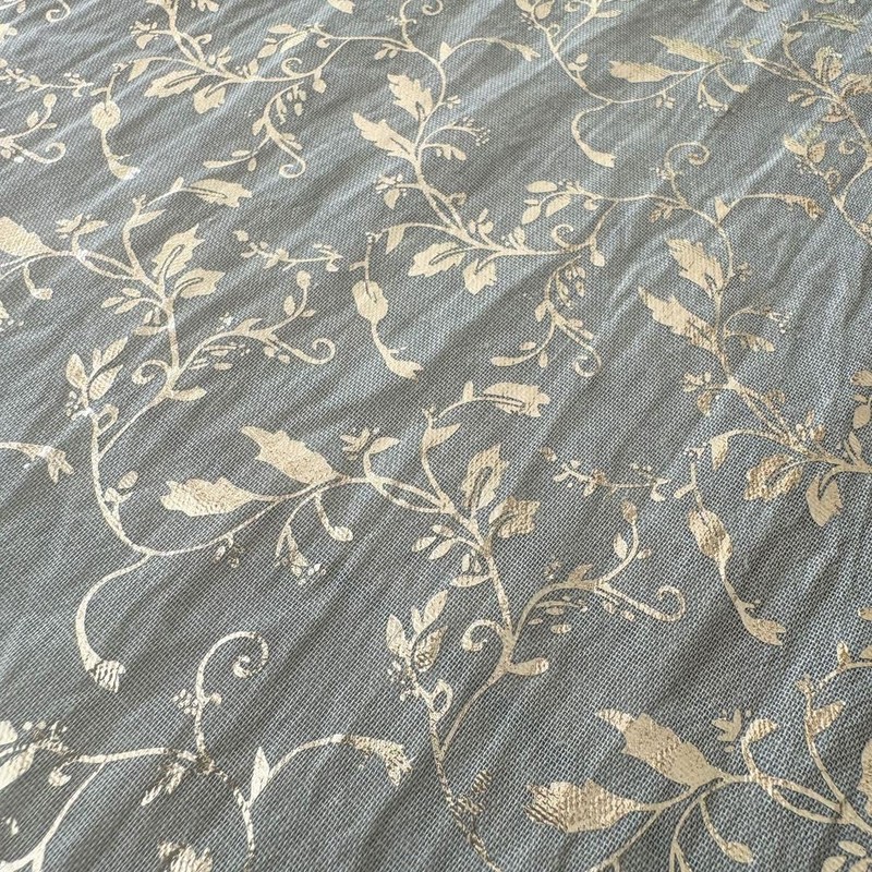 Sage Green And Gold Vine Table Runner, Flower Covering Table