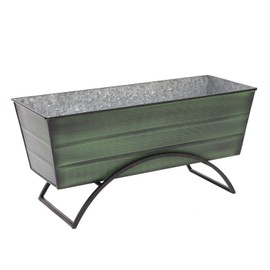 Achla Designs VFB-05-S Odette Medium Green Flower Planter Window Box with Stand