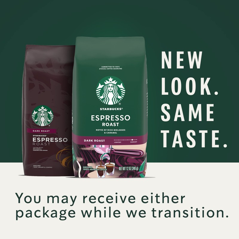 Starbucks Dark Roast Ground Coffee — Espresso Roast — 100%