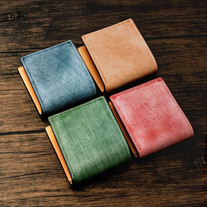 Dom Teporna Men's and Women's Bi-Fold Wallet, Bridle Leather, Full