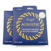 Vange 2Pcs Acoustic Guitar Strings, Phosphor Bronze, 010-048 Gauge, Set